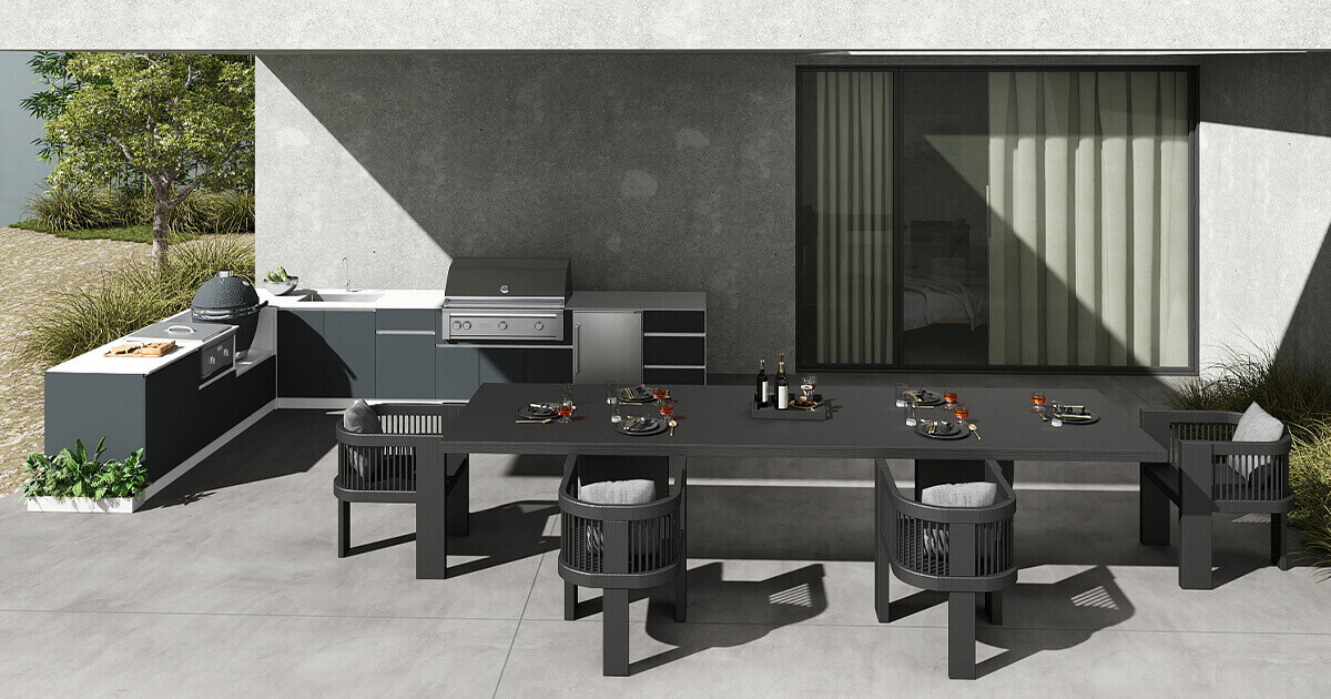 Outdoor Kitchen Cabinet With Countertop