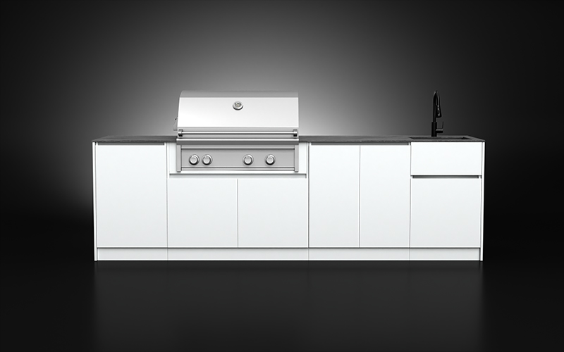 4 Modular Linear Outdoor Kitchen