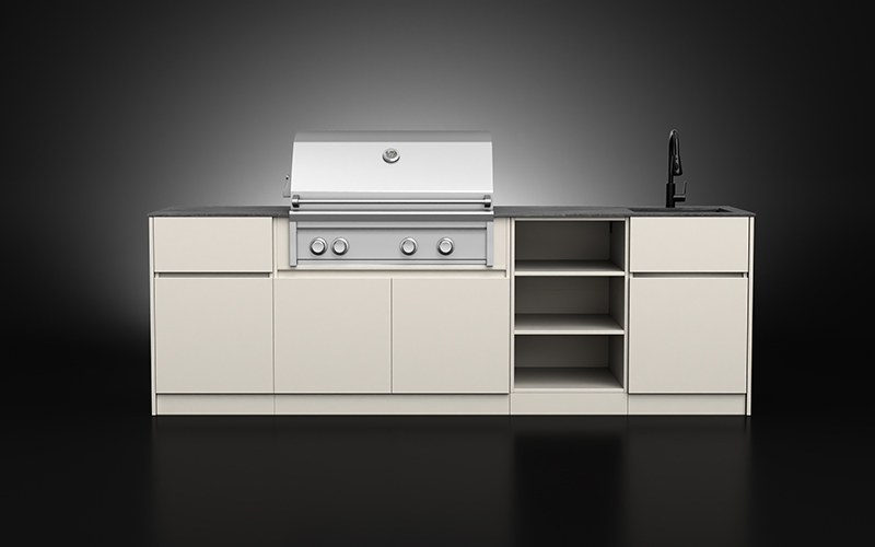 4 Modular Weatherproof Outdoor Cabinets With sink