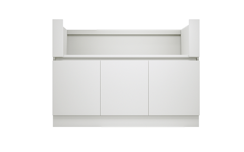 White Color Modular BBQ Cabinets