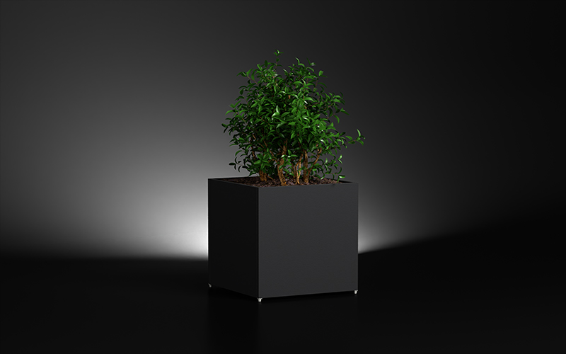 Aluminium Black Planter Box