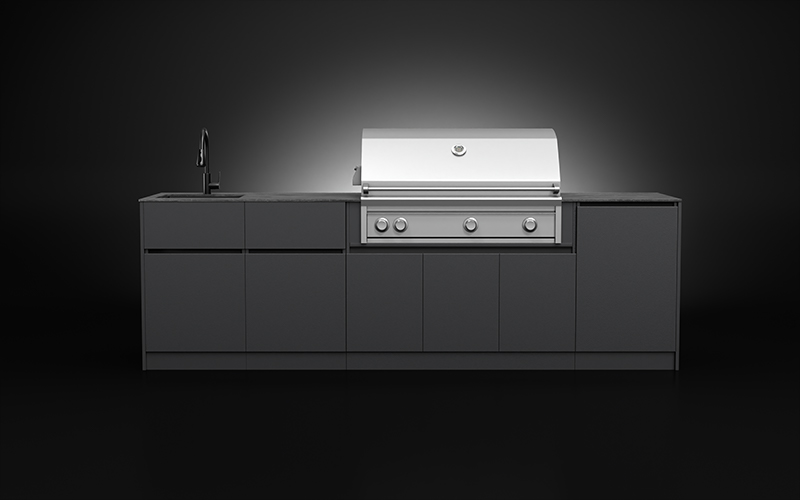 Extruded Aluminium Exterior Cabinets For Outdoor Kitchen