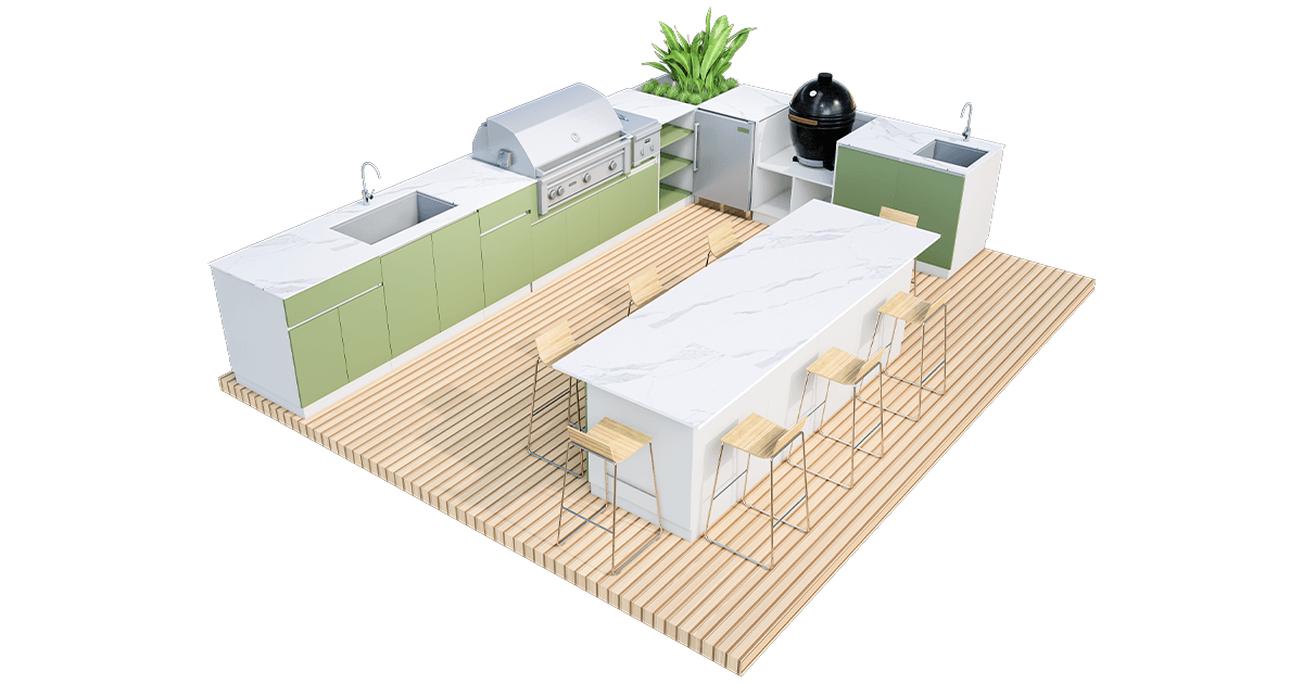 Aluminium Outdoor Kitchen Cabinet