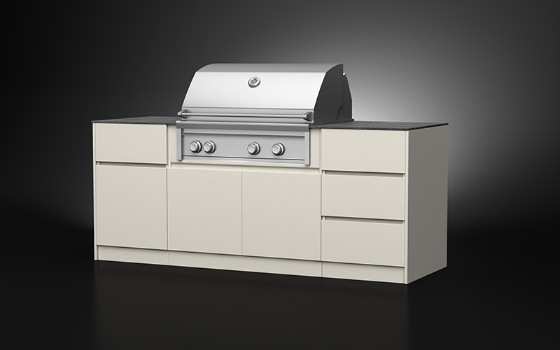 Aluminium Powder Coated Modular BBQ Outdoor Kitchen