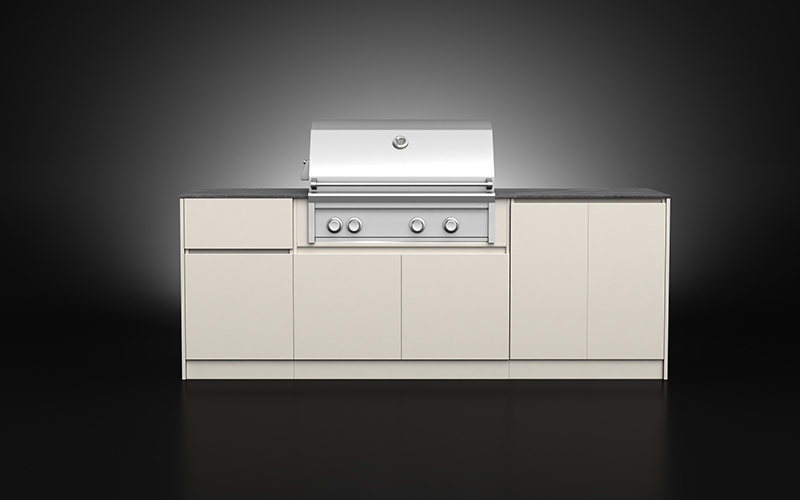 Aluminium Powder Coated Outdoor Kitchen For Small Patio