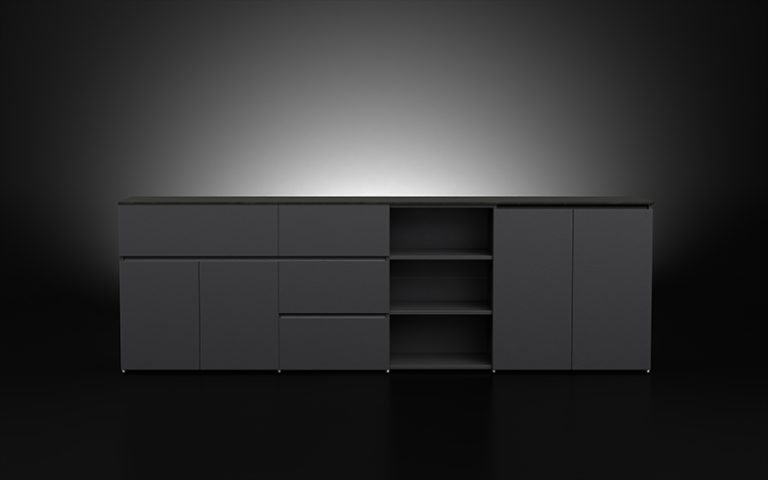Black Color Aluminium Outdoor Cabinetry