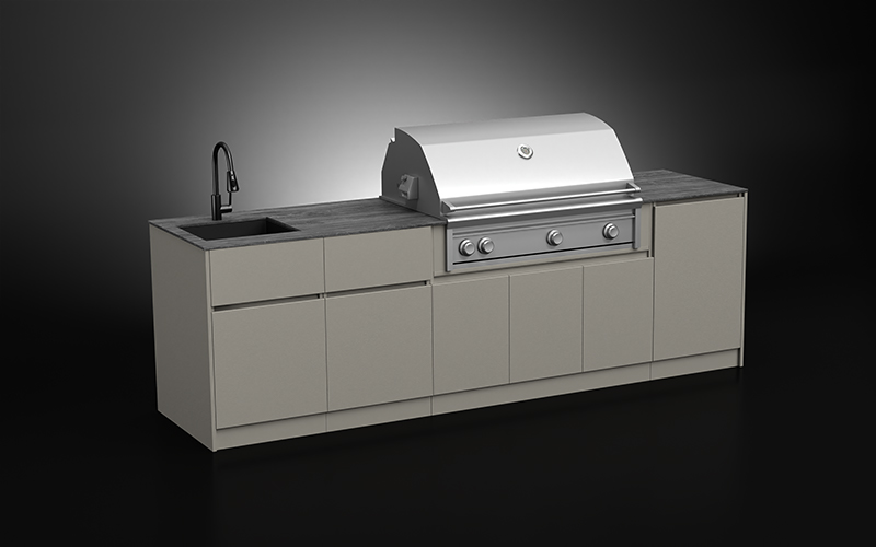 Exterior Cabinets For Outdoor Kitchen With Sink