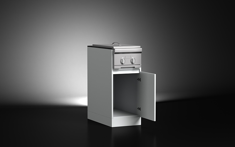 Extruded Aluminium Built In BBQ Side Burner Cabinet