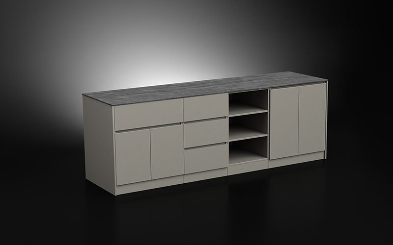 Extruded Aluminium Garden Storage Cabinet