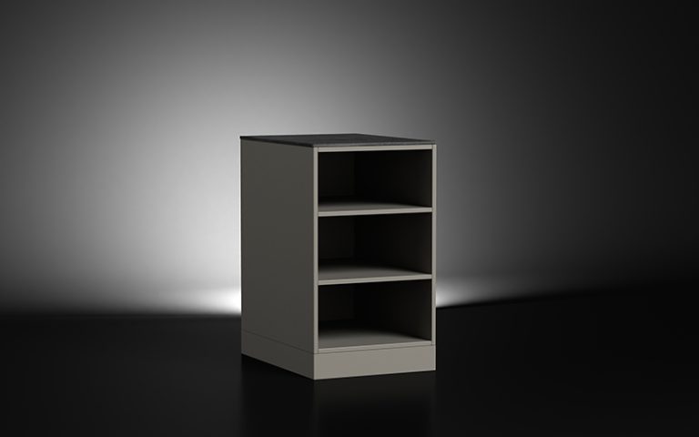 Extruded Aluminium Open Cabinet With Shelves For Outdoor Kitchen