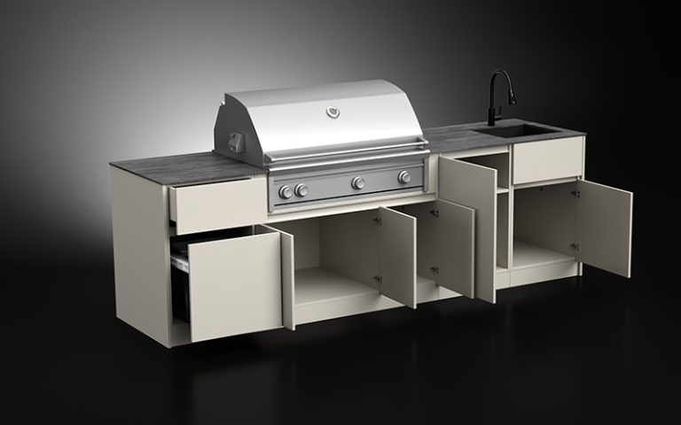 Extruded Aluminium Outdoor Barbecue Cabinets
