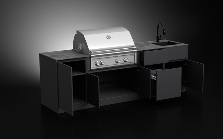Extruded Aluminium Outdoor Barbecue Kitchen