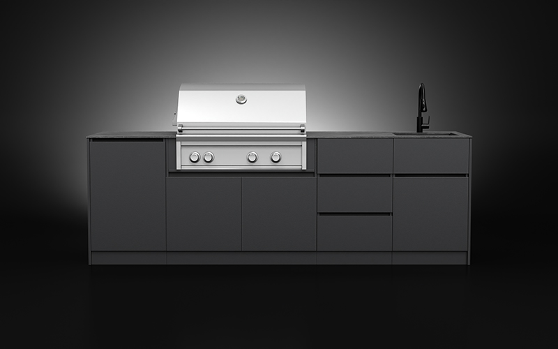 Extruded Aluminium Outdoor Cooking Cabinet