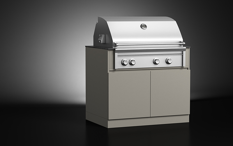 Extruded Aluminium Outdoor Grill Cabinet