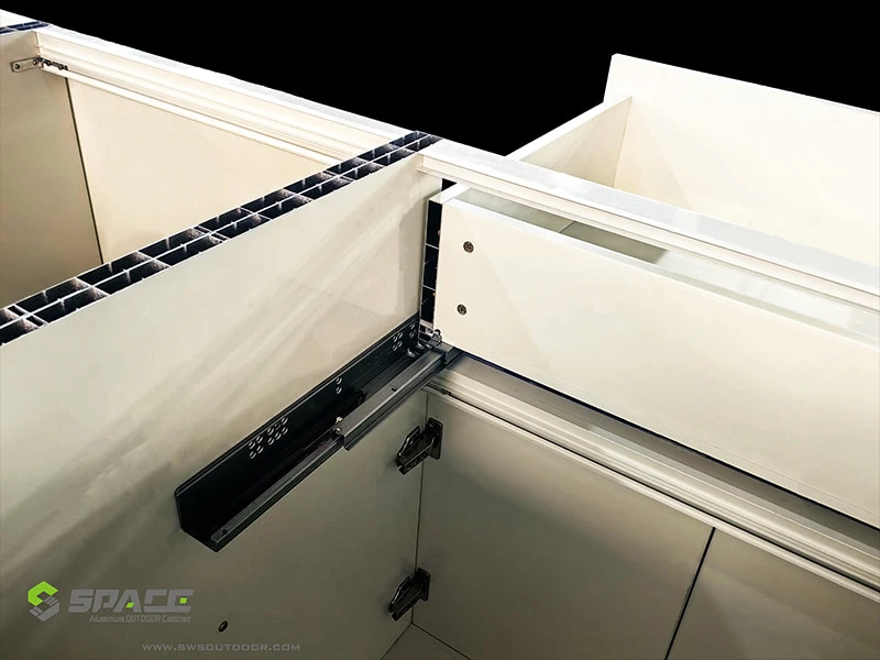 Extruded Aluminium Outdoor Kitchen Cabinet Structure
