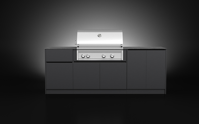 Extruded Aluminium Outdoor Kitchen For Small Patio