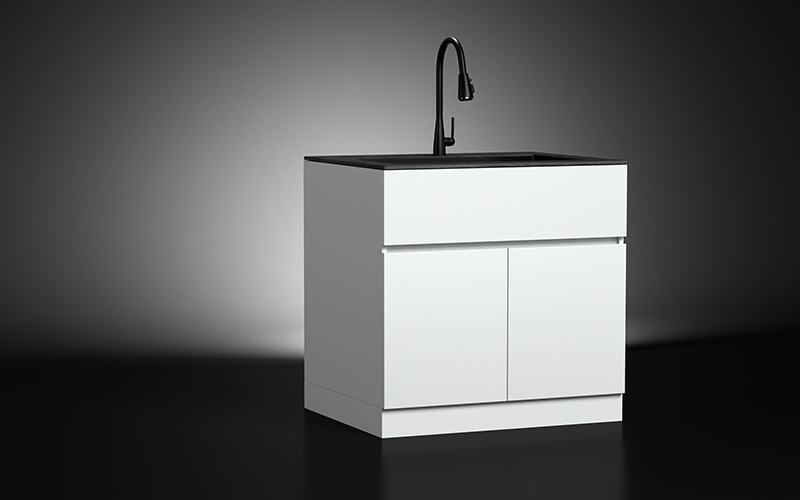 Extruded Aluminium Outdoor Kitchen Sink Cabinet