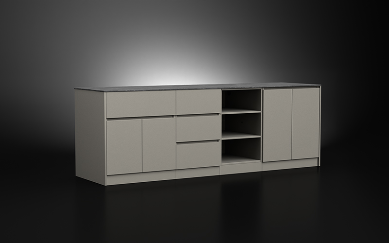 Extruded Aluminium Patio Storage Cabinet