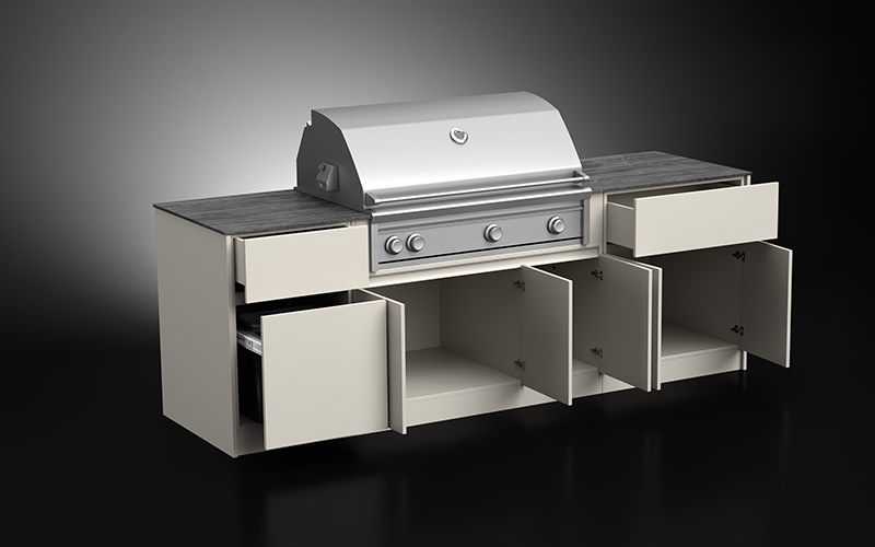 Extruded Aluminium Powder Coated Outdoor Cabinets