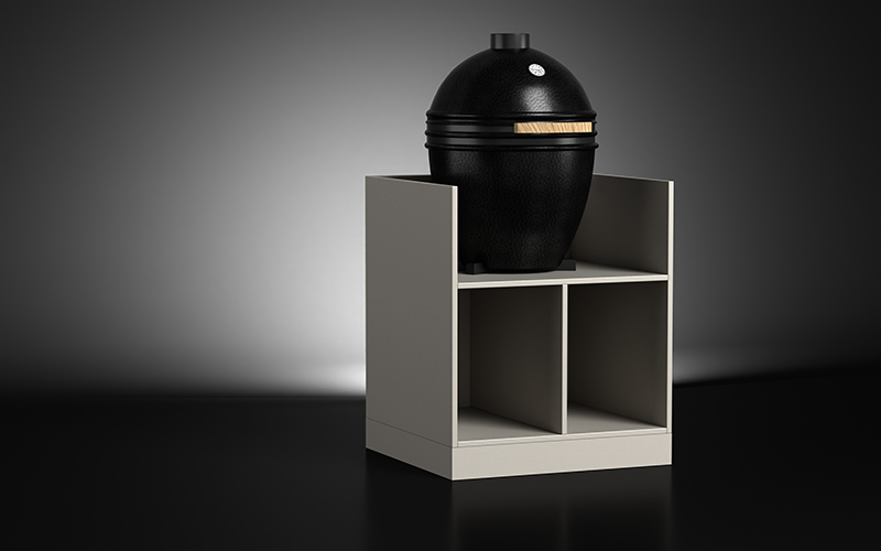Kamado Grill Outdoor Kitchen Cabient