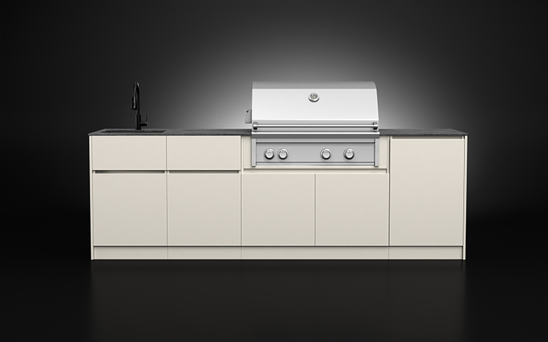 Khaki Color Outdoor BBQ Cabinets
