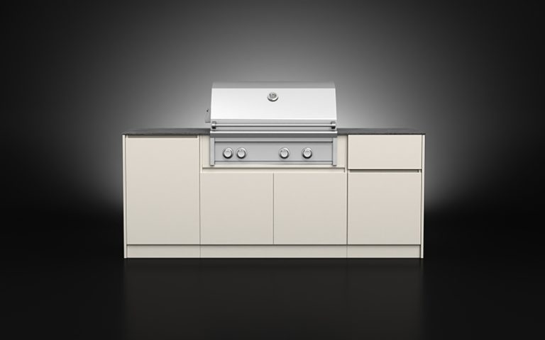 Khaki Color Small Outdoor BBQ Kitchen