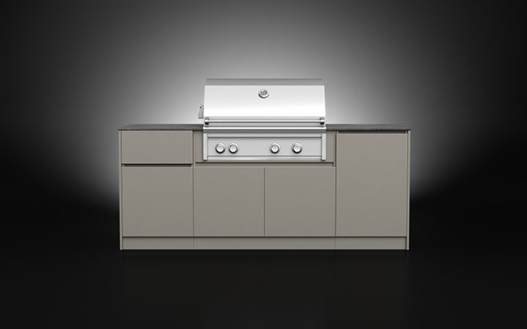 Light Brown Color Mini Outdoor Kitchen