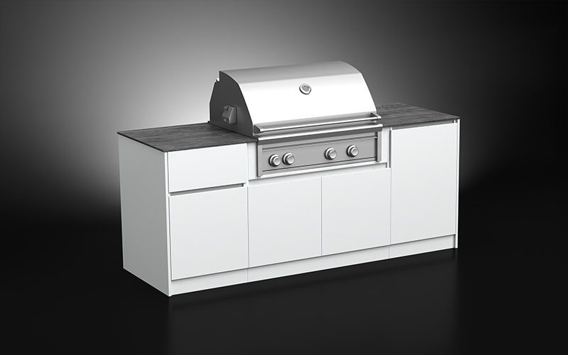Mini Outdoor Kitchen With Countertop