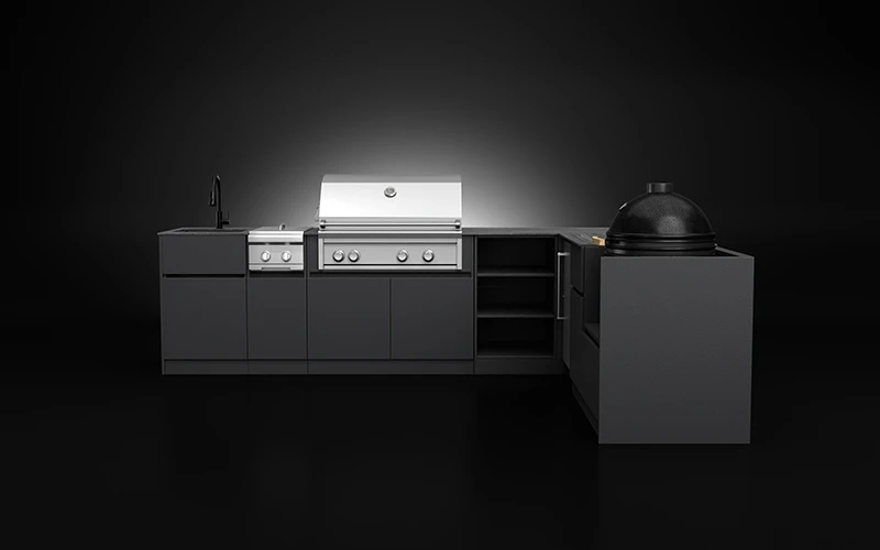 Modern Eco-Friendly Aluminium Outdoor Kitchen Cabinet