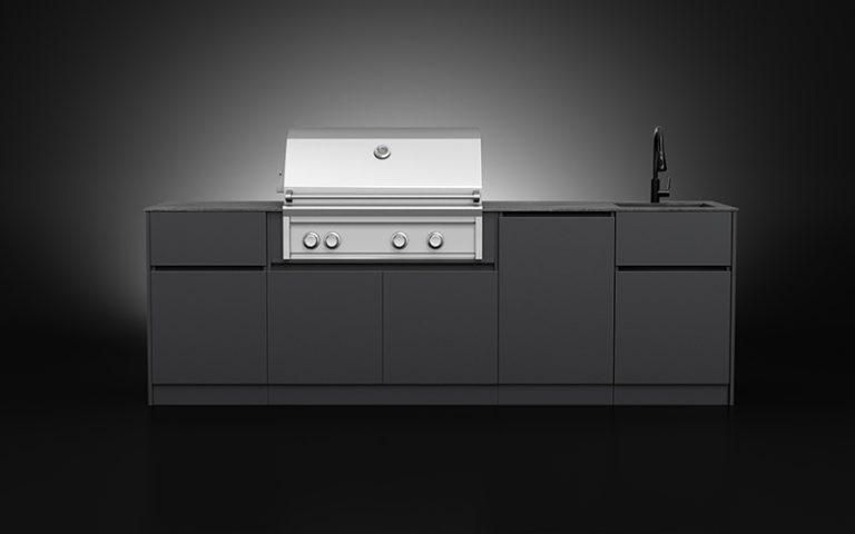 Modern Small Outdoor Ktchen With Sink