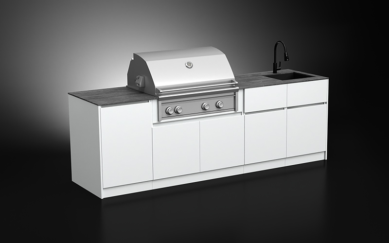 Modular Outdoor Barbecue Kitchen
