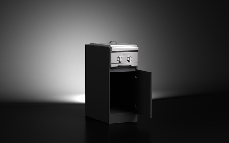 Modular Outdoor Kitchen Burner Cabinet Unit