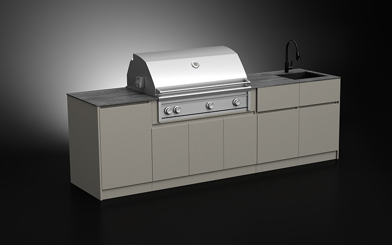 Modular Outdoor Kitchen Cabinets With Sink