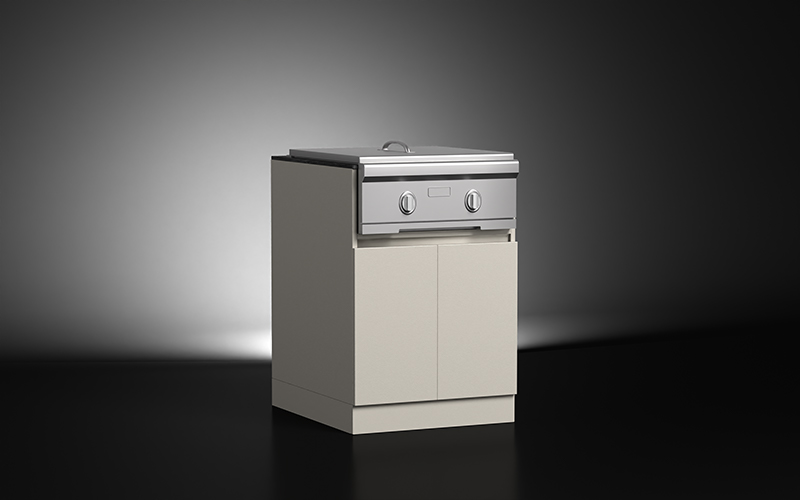 Modular Outdoor Kitchen Side Burner Cabinet