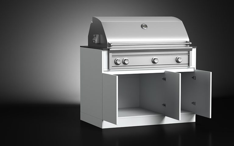 Outdoor BBQ Grill Cabinets With 3 Doors