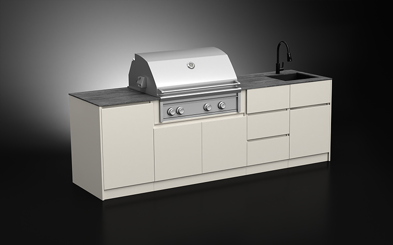 Outdoor Cooking Cabinet With Countertop
