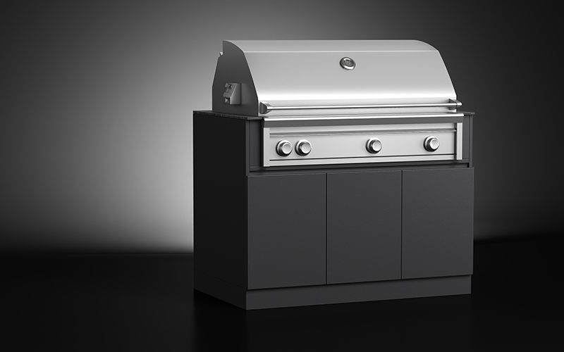Outdoor Gas Grill Cabinet