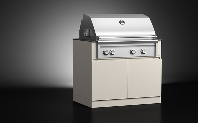 Outdoor Kitchen Grill Cabinet