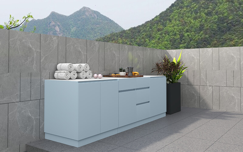 Outdoor Storage Cabinet With Countertop