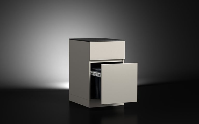 Outdoor Trash Pull-Out Cabinets