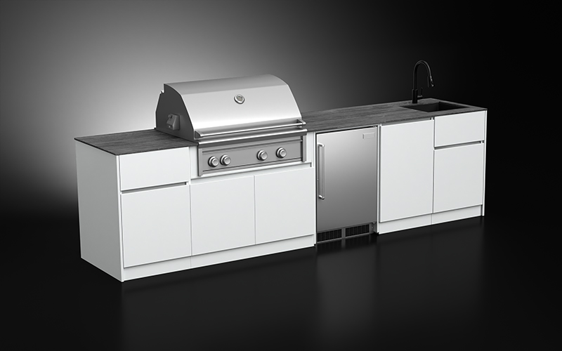 Patio Kitchen Cabinets With Sink