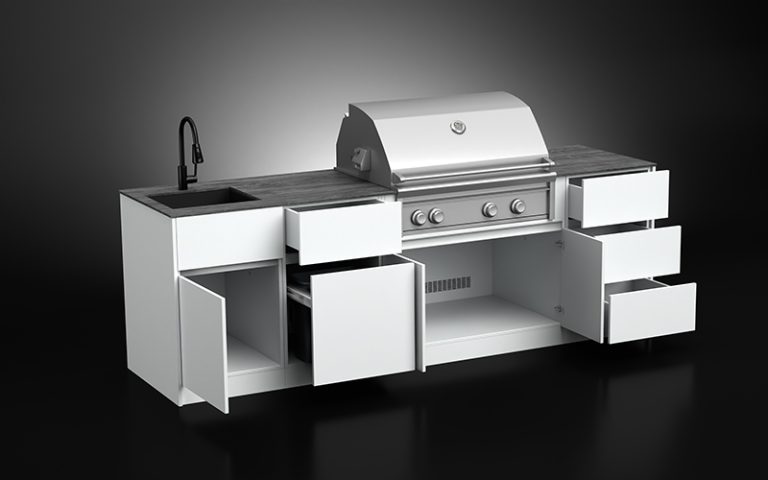 Powder Coated Aluminum Outdoor Kitchen Cabinets