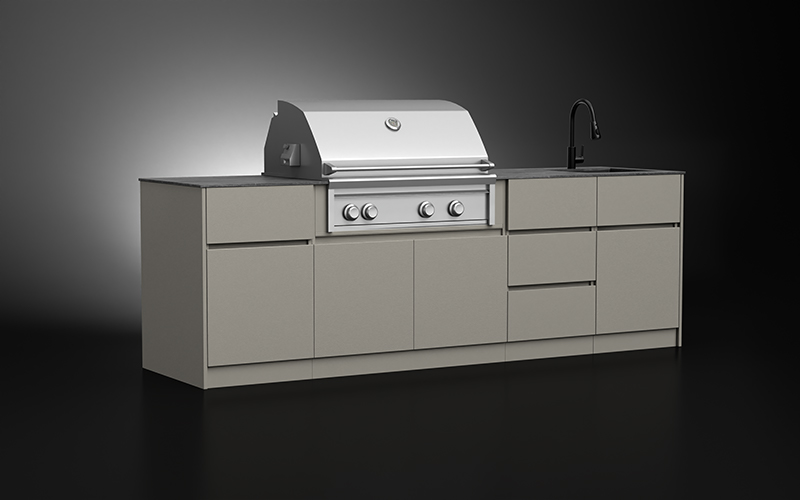 Powder Coated Exterior BBQ Cabinets