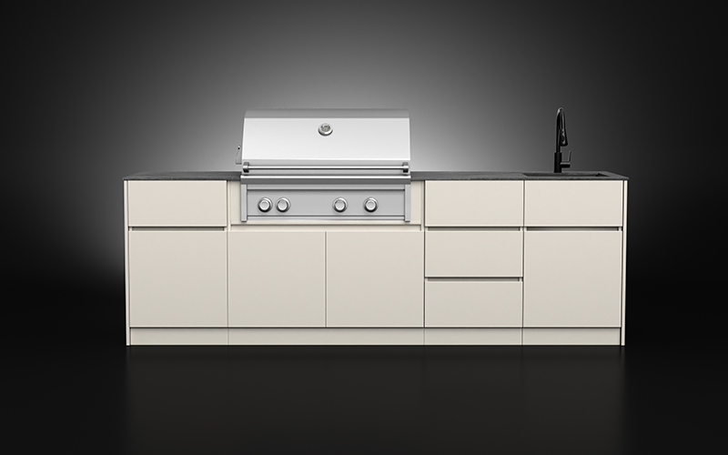 Powder Coated Modern Outdoor Kitchen Cabinets