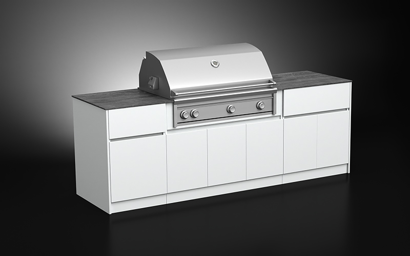 Powder Coated Outdoor Cabinets For 42 Built-in Grill