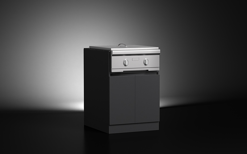 Power Burner Outdoor Kitchen Cabinet