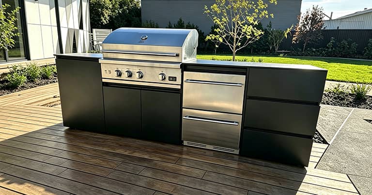 SPACE Works New Material Aluminium Outdoor Kitchen Cabinet