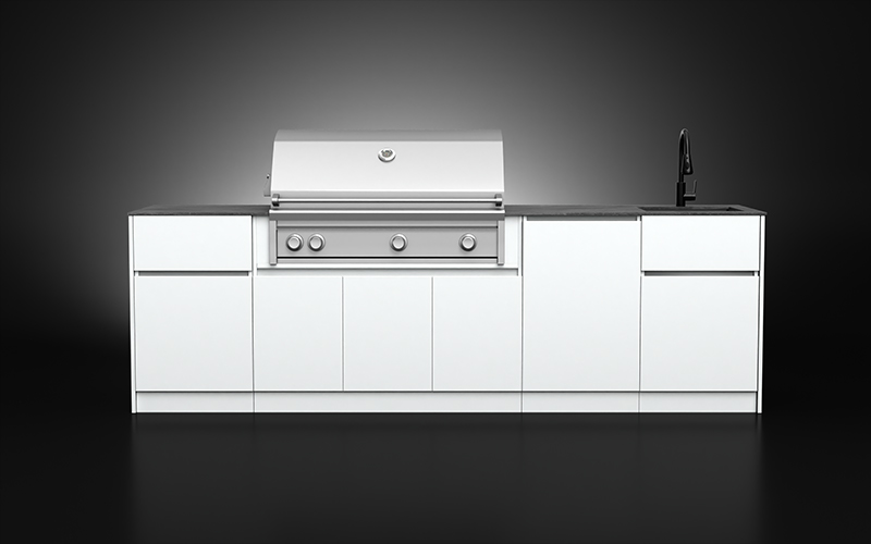 Weatherproof Backyard Outdoor Kitchen