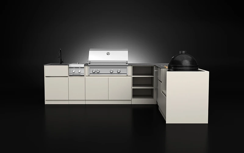 Weatherproof Eco-Friendly Aluminium Outdoor Kitchen Cabinet