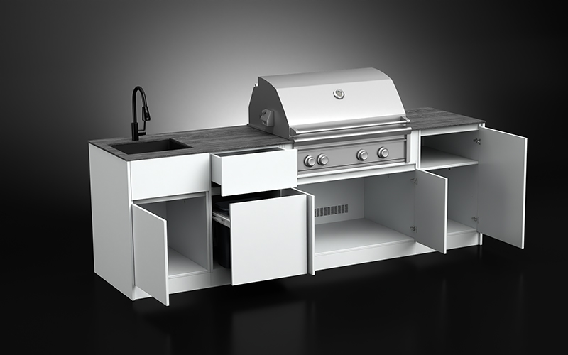Weatherproof Outdoor BBQ Kitchen Cabinets